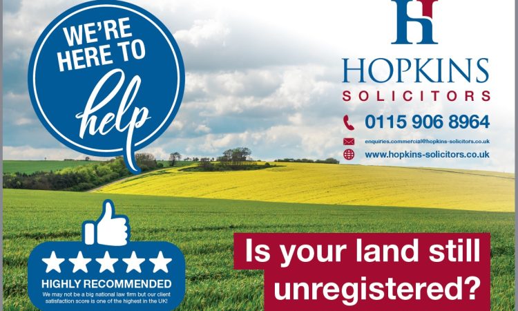 Is your land still unregistered at HM Land Registry?